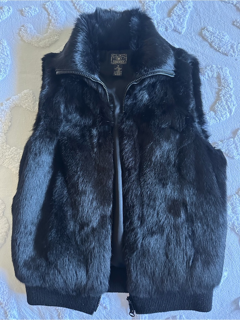 Lucky Brand Black Fur Vest